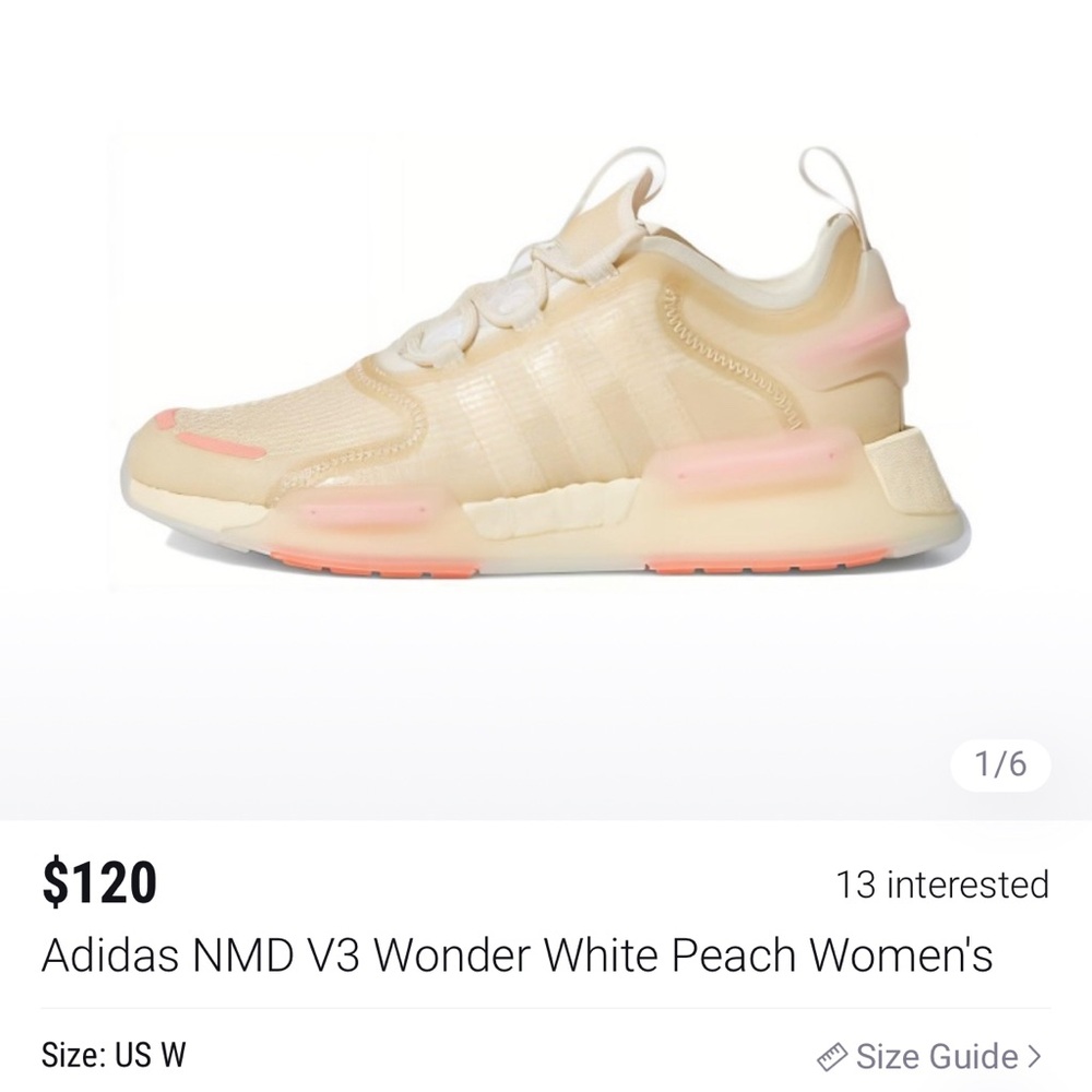 Adidas NMD V3 Wonder White Peach Women's